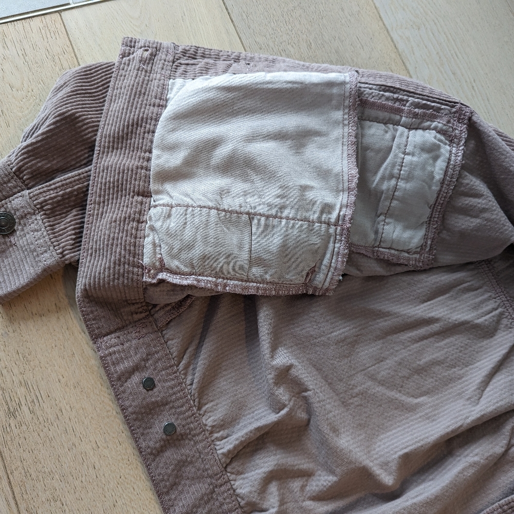 New Cropped Corduroy Oversized Jacket - Picture 7 of 8